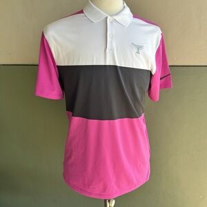 Nike Dri Fit PGA Male Champions Tour Short Sleeve Polo Golf Tennis Shirt Medium